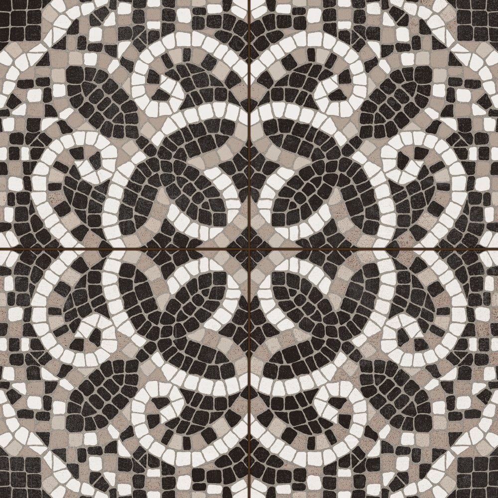 Mosaica Athens Grey 45cm x 45cm Wall and Floor Tile