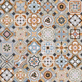 Music Halls Multicolour 20cm x 20cm Octagon Wall & Floor Tile