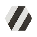 Naples Hexagon Black 22.8cm x 19.8cm Wall & Floor Tile