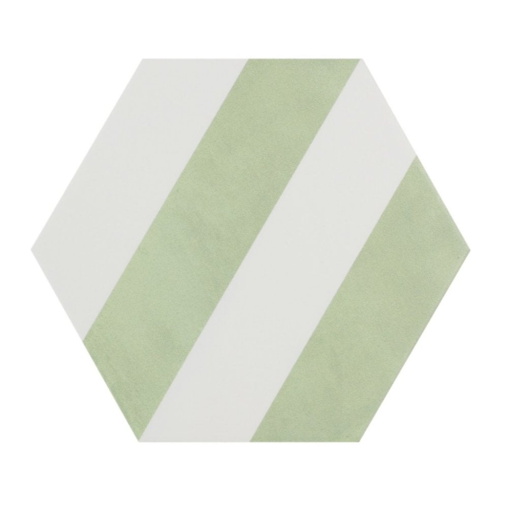Naples Hexagon Eden 22.8cm x 19.8cm Wall & Floor Tile