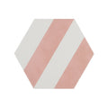 Naples Hexagon Pink 22.8cm x 19.8cm Wall & Floor Tile
