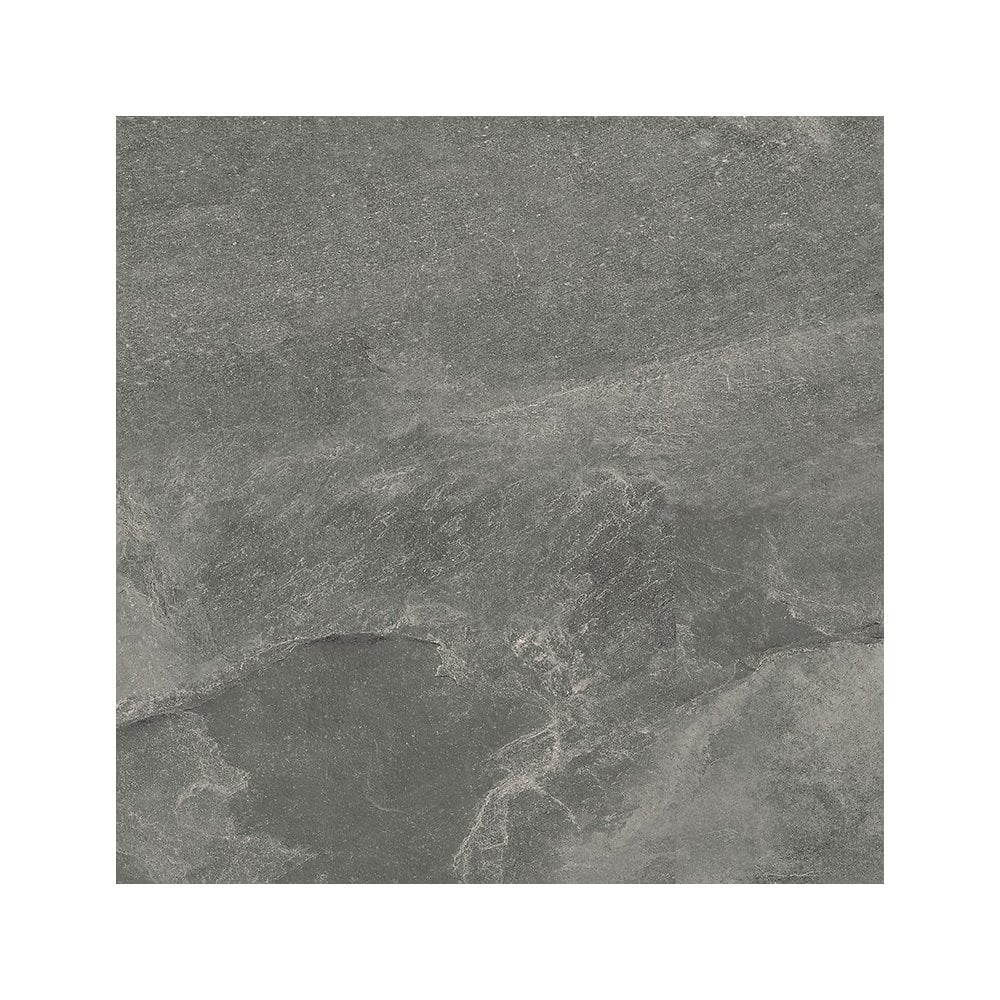 Noir Stone Effect Grey 59.8cm x 59.8cm Wall and Floor Tile