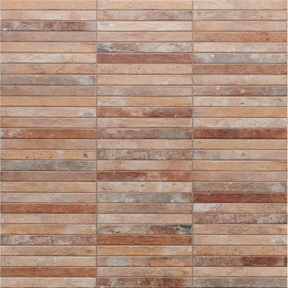 Nolito Multicolour Brick Matt 4.8cm x 45cm Wall & Floor Tile