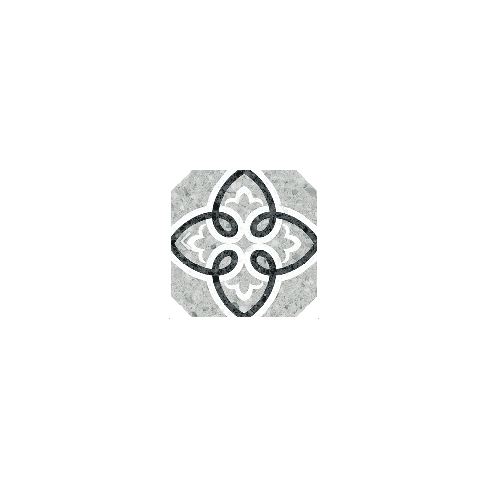 Octagon Garde Gris Verde 20cm x 20cm Wall & Floor Tile