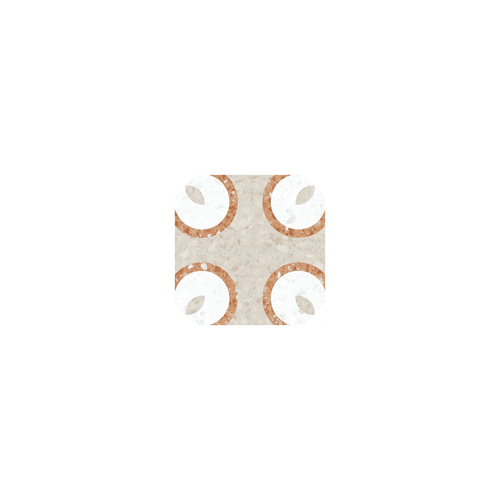 Octagon Tolone Beige 20cm x 20cm Wall & Floor Tile