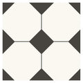 Octagon White 29.8cm x 29.8cm Wall and Floor Tile