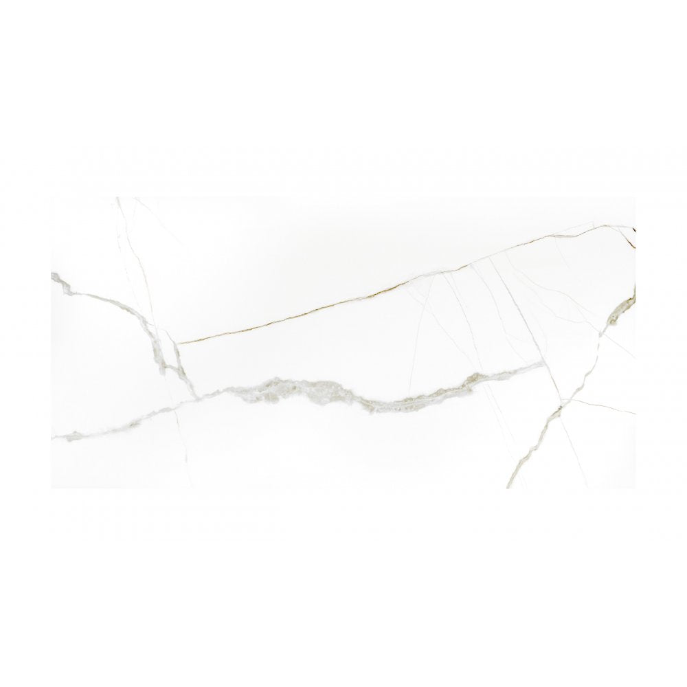Pamena White 60cm x 60cm Wall and Floor Tile