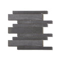 Paros Dark Grey Interlocking 29.5cm x 33.2cm Mosaic Tile