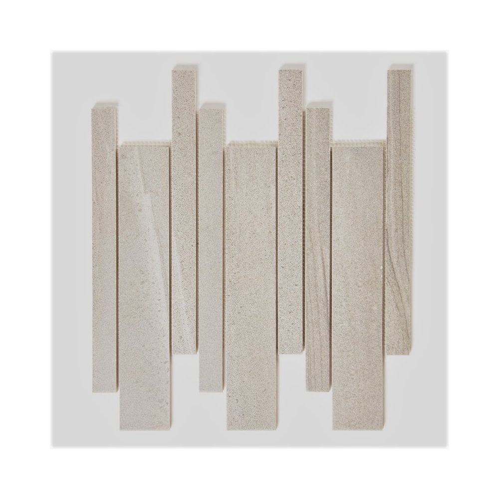 Paros Taupe Interlocking 29.5cm x 33.2cm Mosaic Tile