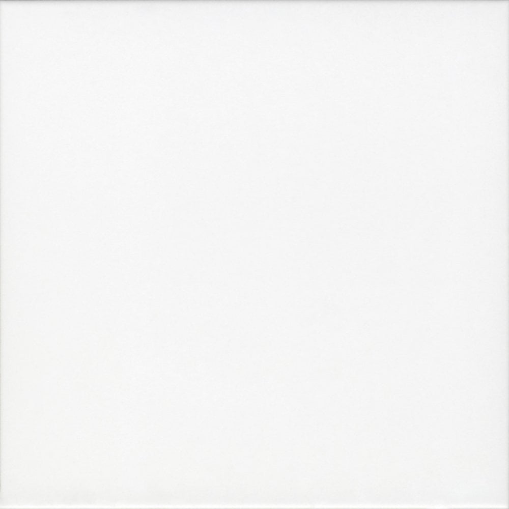 Plaka White 20cm x 20cm Wall and Floor Tile