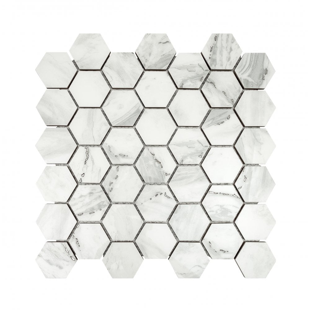Prestige Bone Silver 32.4cm x 33.2cm Mosaic Tile
