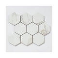 Q-Marmi Calacatta Hexagon Mosaic (9.5cm x 9.5cm) 29.2cm x 34.1cm Wall & Floor Tile