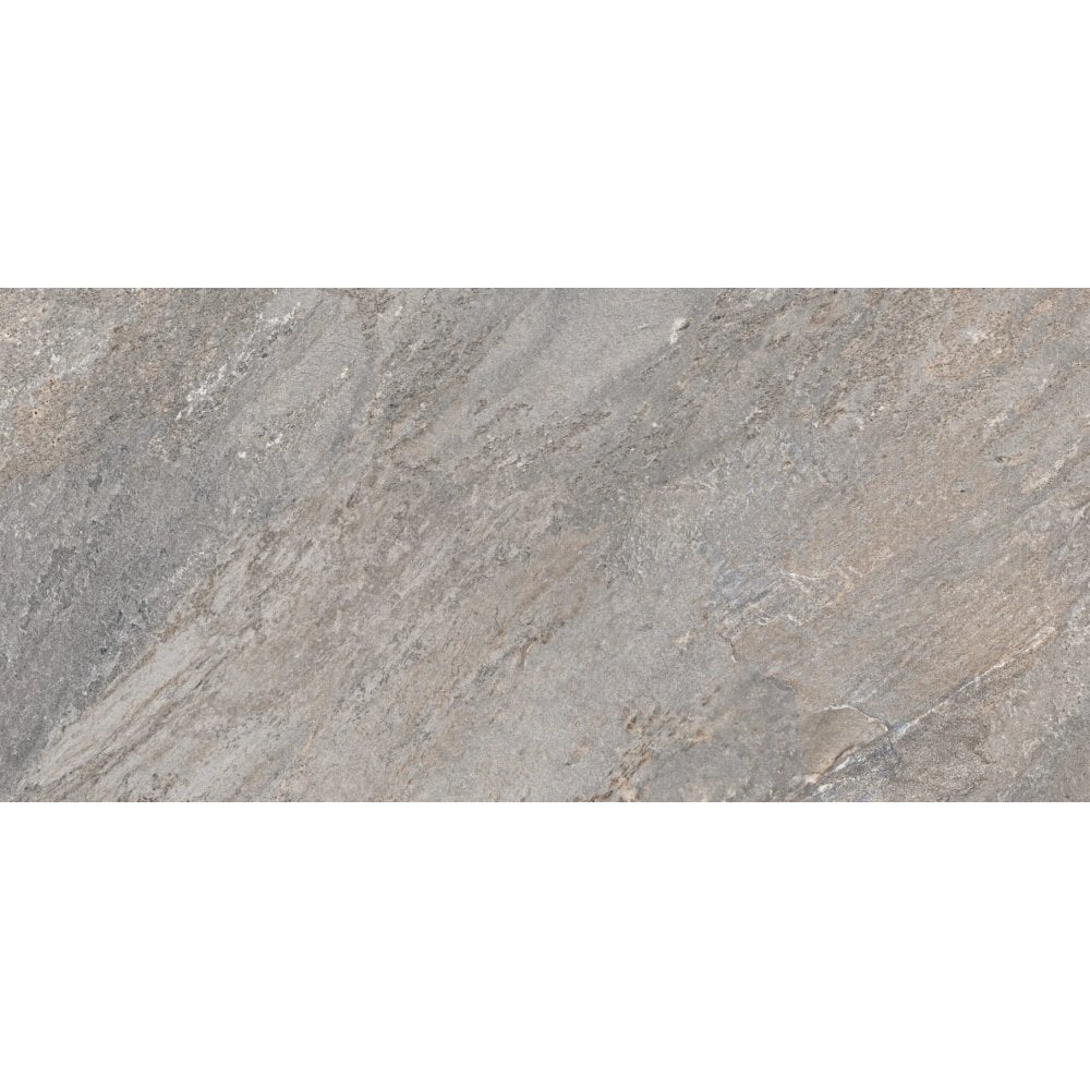 Quartz Stone Grey Matt 60cm x 120cm Wall & Floor Tile