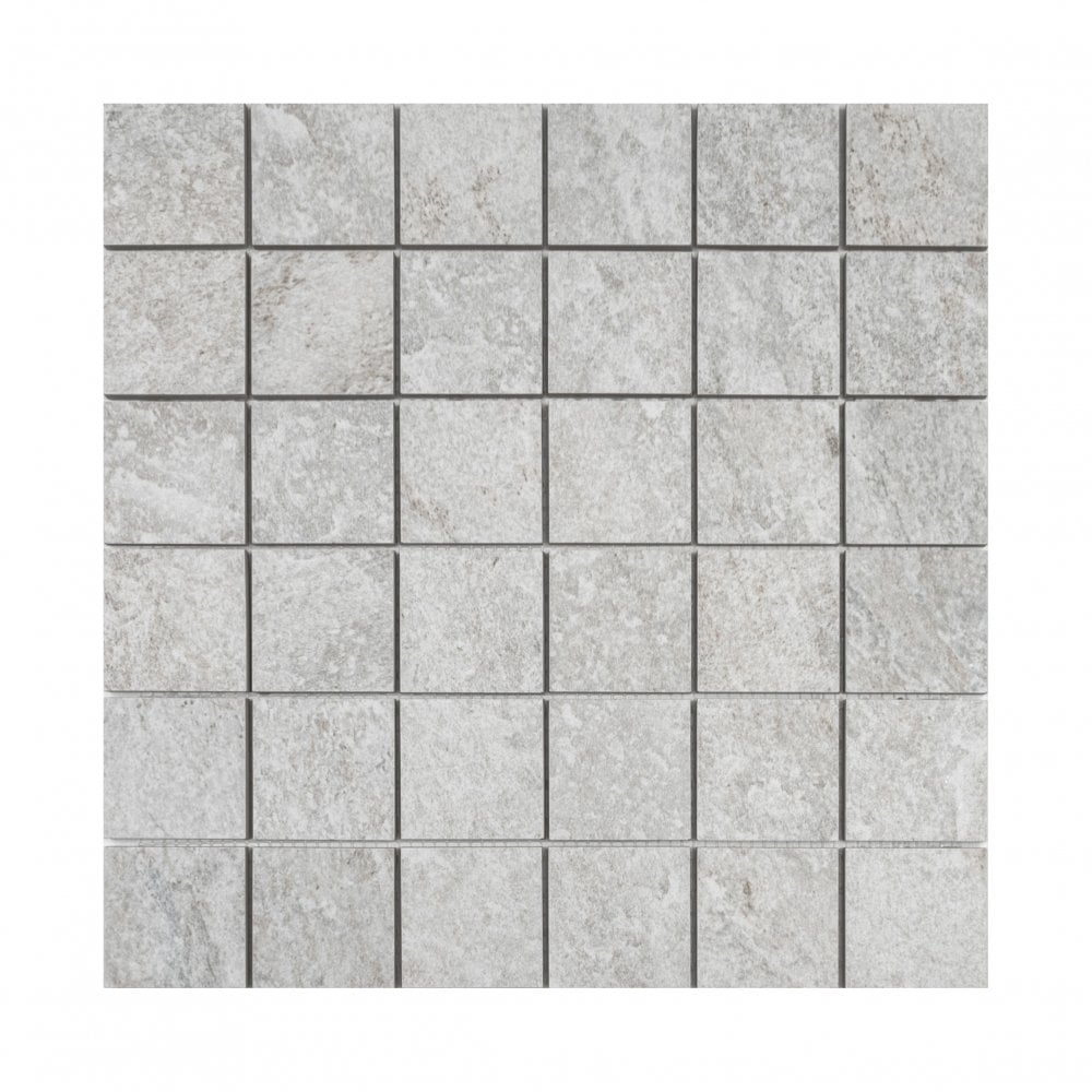 Quartz Stone White Matt 30cm x 30cm Mosaic Tile
