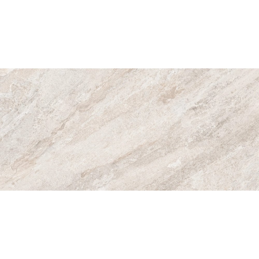 Quartz Stone White Matt 60cm x 120cm Wall & Floor Tile