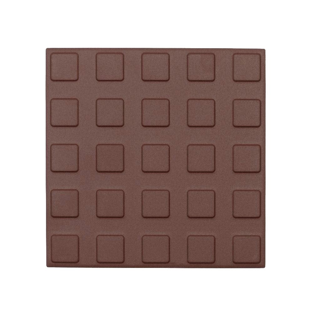 Red with Square Studs 14.6cm x 14.6cm Floor Tile