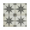 Scintilla Black Star Pattern 45cm x 45cm Wall & Floor Tile