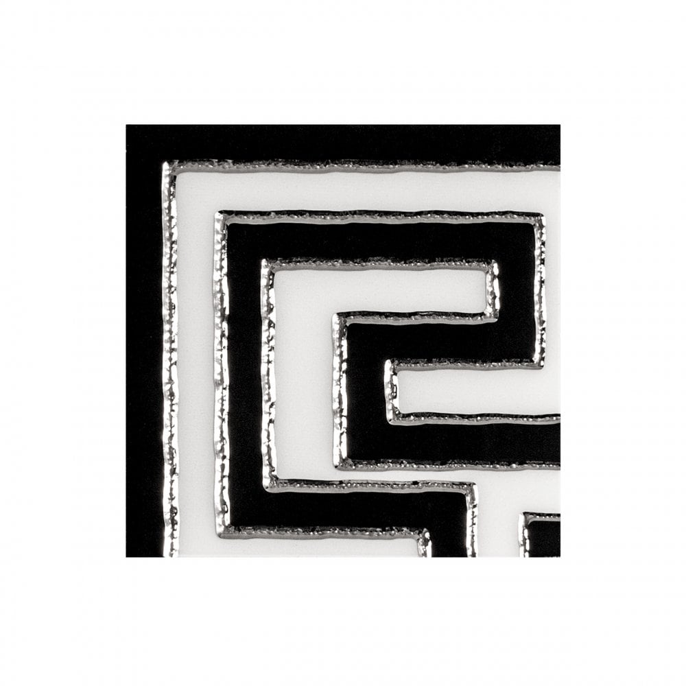Staturio Greek Key Corner 9.8cm x 9.8cm Wall & Floor Tile