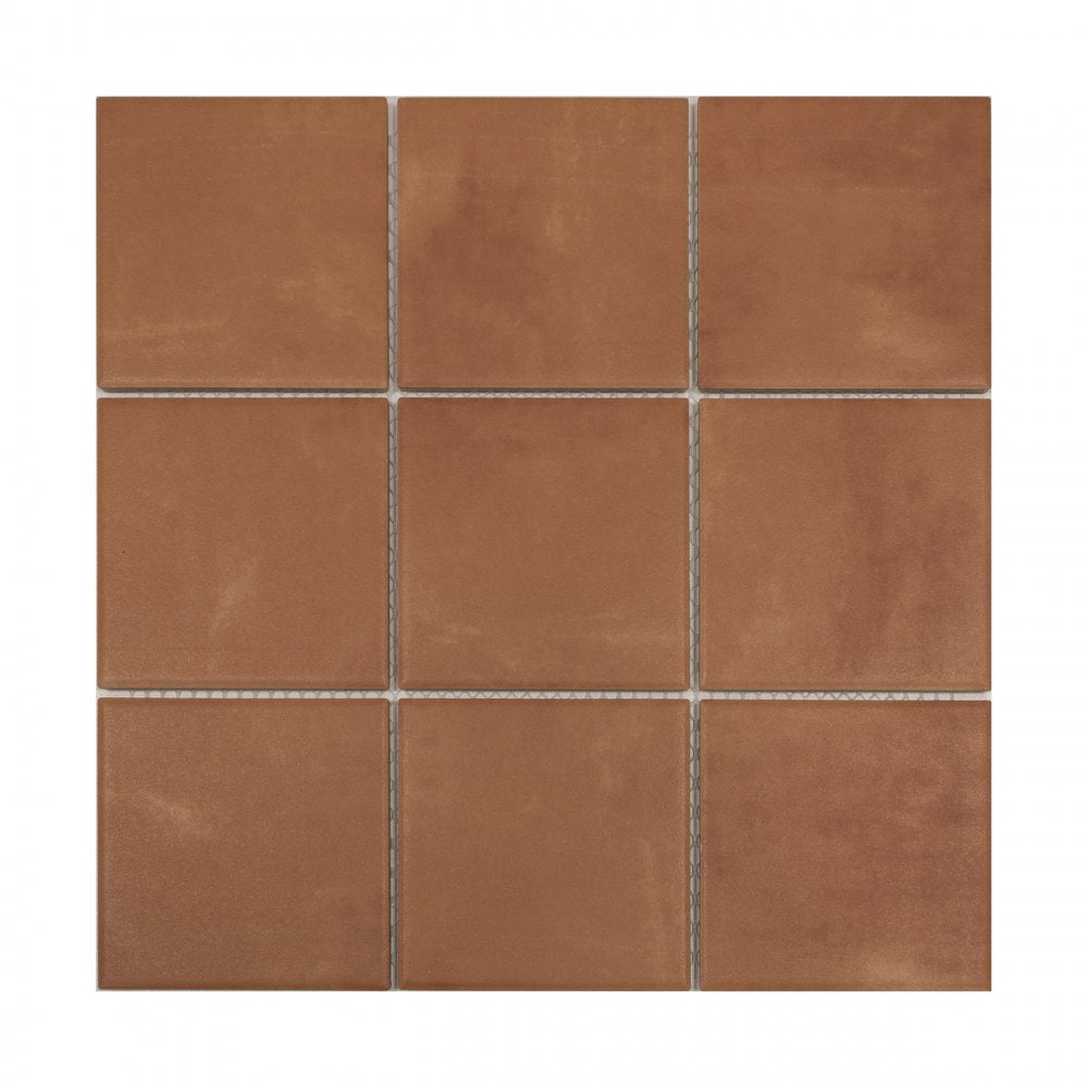 Terracotta Square 30cm x 30cm (9.7cm x 9.7cm) Mosaic Tile