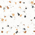Trend White Terrazzo Multicolour Matt 60cm x 60cm Wall & Floor Tile