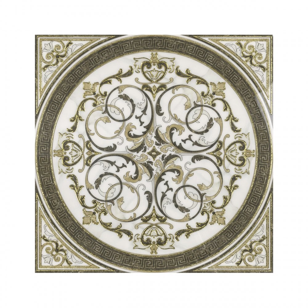 Valentina Gold 80cm x 80cm Decor Floor Tile