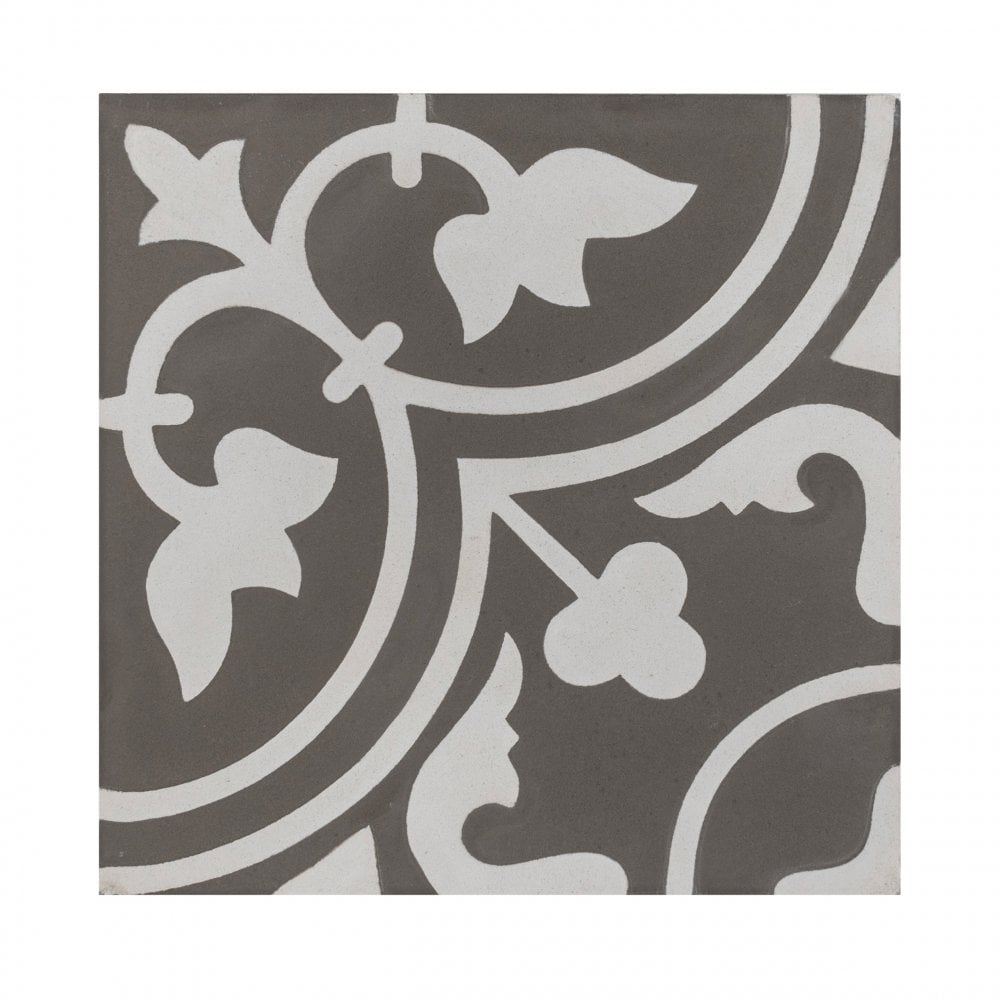 Vintage Firenze Grey 20cm x 20cm Wall & Floor Tile