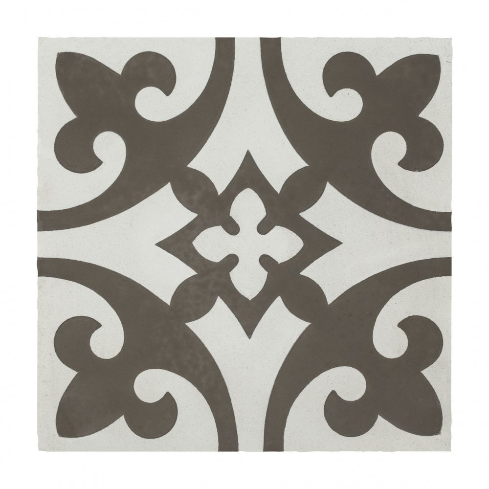 Vintage Firenze Light Grey 20cm x 20cm Wall & Floor Tile