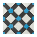 Vintage FL043A Blue 20cm x 20cm Wall & Floor Tile