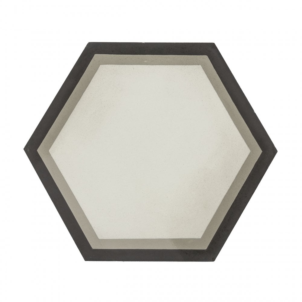 Vintage Hexagon Grey 20cm x 20cm Wall & Floor Tile