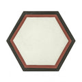 Vintage Hexagon Red 20cm x 20cm Wall & Floor Tile